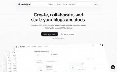 Hashnode - What CMS?